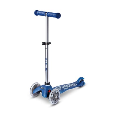 Trottinette à Trois Roues Micro Mobility Bleu Glitter avec LED MMD219