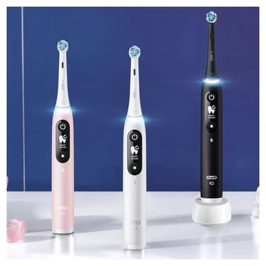 Oral-B iO Duo Adulte Brosse à dents vibrante Noir, Rose