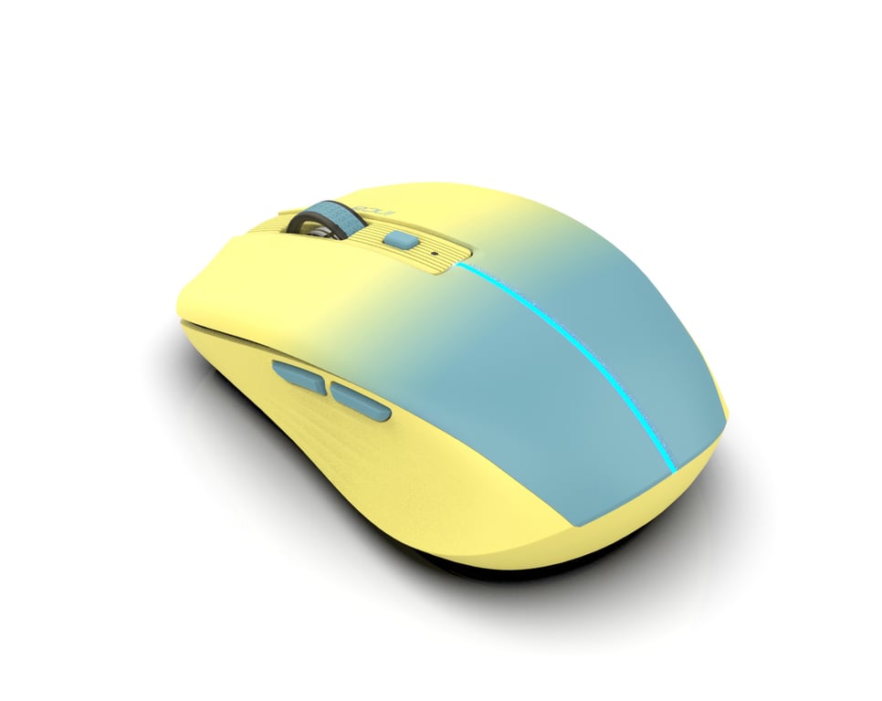 Inca IWM-511RS souris Bureau Droitier RF Wireless + Bluetooth + USB Type-C Optique 1600 DPI - Neuf