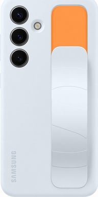 Samsung Funda de silicona para Galaxy S24 EF-GS921CLEGWW con correa Gris claro