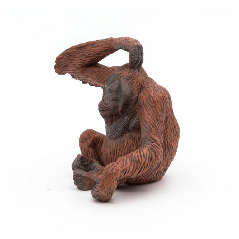 Figurine d'Orang-Outan Réaliste en Résine pour Collection - Neuf
