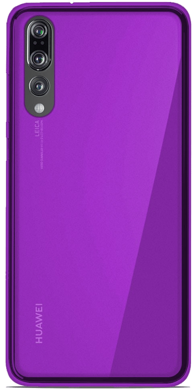 Coque silicone unie compatible Givré Violet Huawei P20 Pro