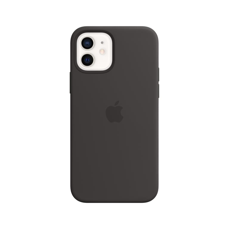 APPLE Coque  iPhone 12/12 Pro Silicone noir MagSafe