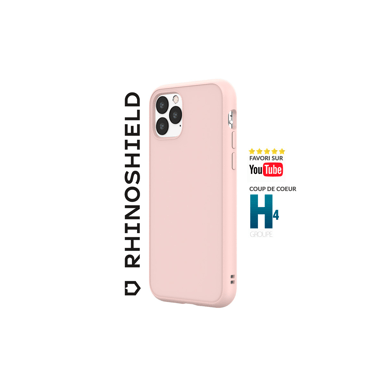 Custodia RHINOSHIELD compatibile con [iPhone 14 Pro] SolidSuit - Custodia sottile con tecnologia di assorbimento degli urti e finitura opaca premium - Rosa cipria