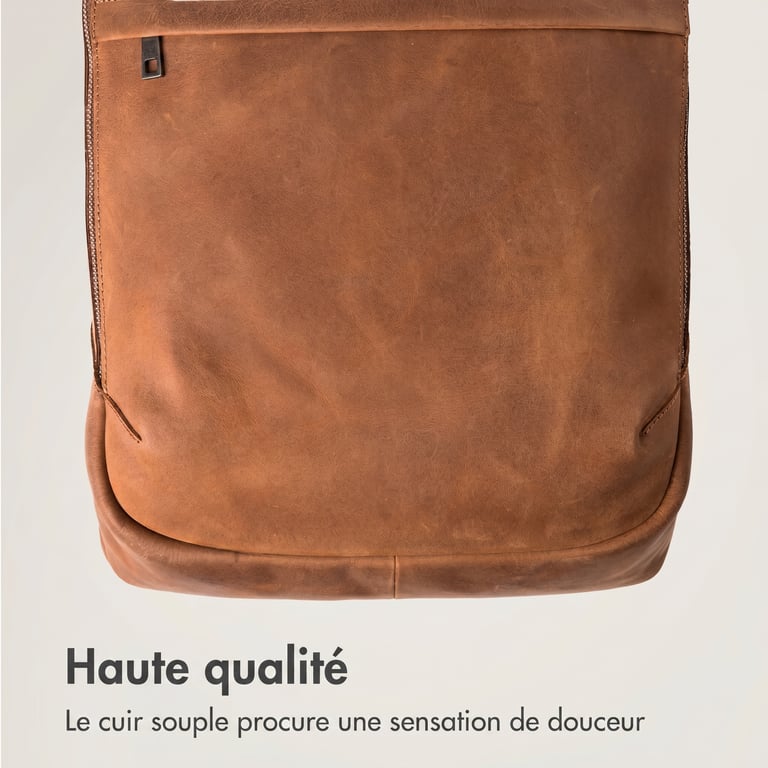 Accezz Leather Sac à dos ordinateur 16 pouces Cognac Neuf - vue 3