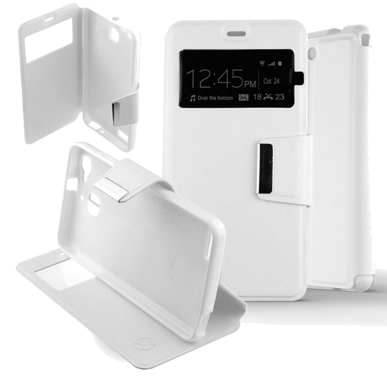 Etui Folio compatible Blanc Huawei P9