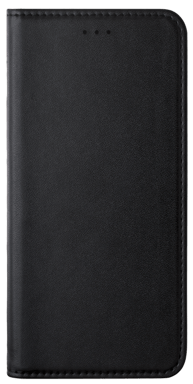 Funda tipo concha con ranura para tarjetas y soporte para Samsung Galaxy A6+ (2018), Negro