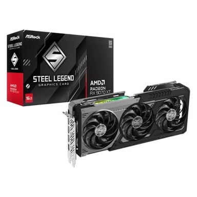 Asrock Radeon RX 9070 XT Steel Legend Dark AMD 16 GB GDDR6