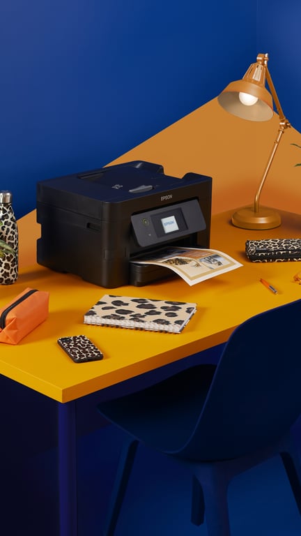 EPSON WorkForce WF 3820DWF | Imprimante professionnelle 4 en 1 Impression Numérisation Copie Fax WiFi Direct Ethernet 21ppm PrecisionCore ADF Compacte Idéale pour maison et bureau - vue 3