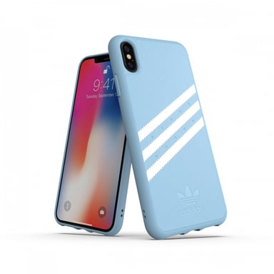 Adidas 32823 cover per cellulare 16,5 cm (6.5'') Cover Blu, Bianco Apple iPhone XS Max