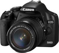 Canon Eos 500D + Ef-S 18-55Mm Kit D'Appareil-Photo Slr 15,1 Mp Cmos 4272 X 2848 Pixels Noir