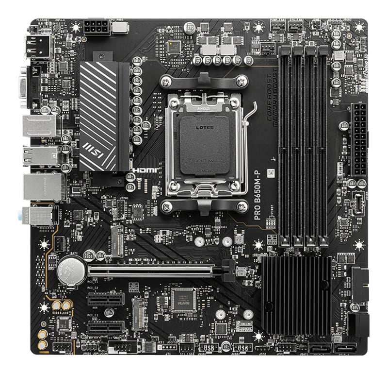 Carte Mère MSI PRO B650M P 911 7E27 001 - vue 3