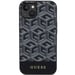 Custodia Guess per iPhone 15 6,1'' nera rigida GCube Stripes MagSafe