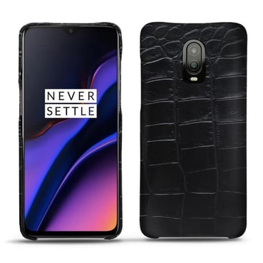 Coque cuir OnePlus 6T -  - Noir - Cuir Abaca