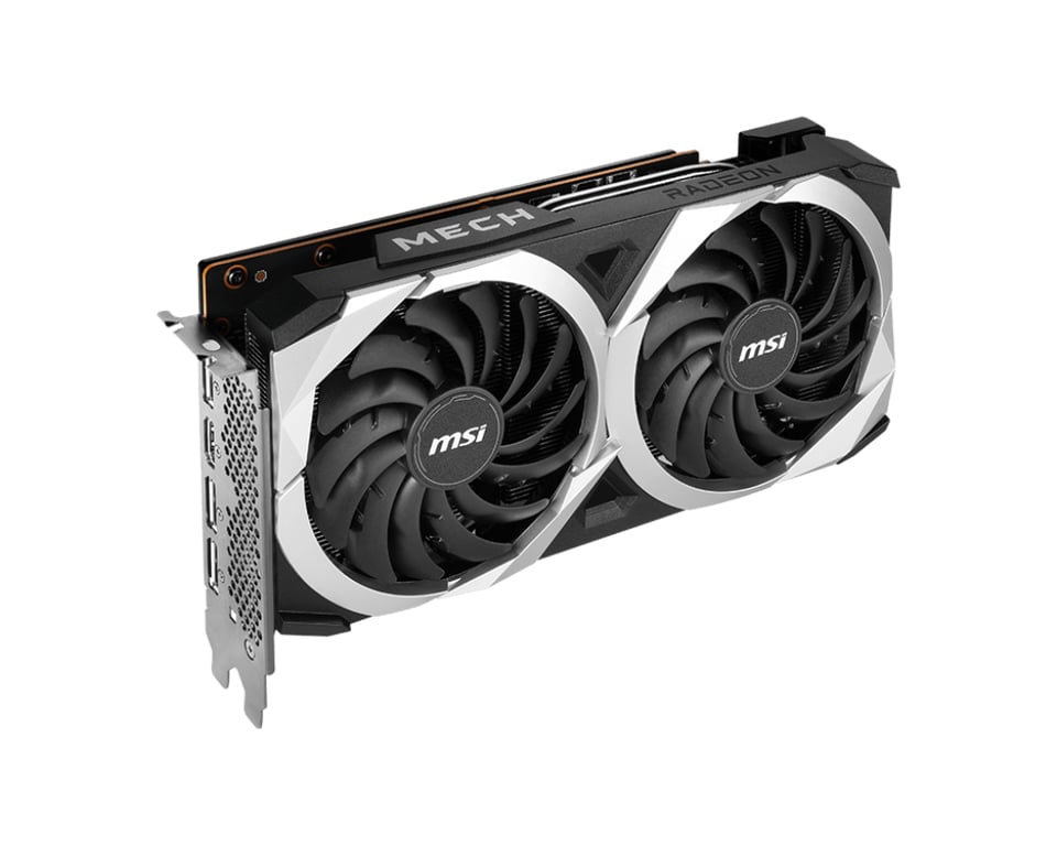 MSI MECH Radeon RX 7600 2X CLASSIC 8G OC AMD 8 Go GDDR6 Neuf - vue 3