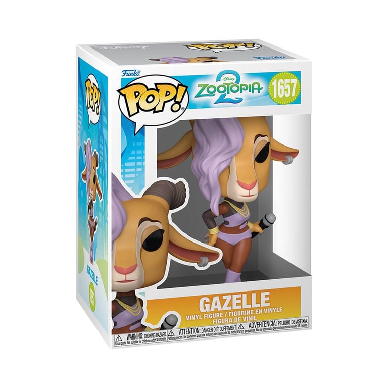Zootopie 2 Figurine POP! Gazelle 9 cm - vue 10