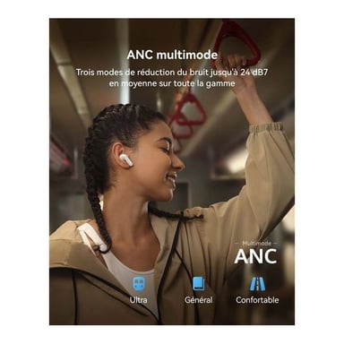 Ecouteurs sans fil True Wireless Huawei FreeBuds SE 4 ANC avec réduction de bruit active Noir