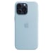 Apple Coque en silicone avec MagSafe pour iPhone 15 Pro Max - Bleu clair Apple iPhone 15 Pro Max