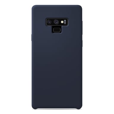 Coque silicone unie Soft Touch Bleu nuit compatible Samsung Galaxy Note 9