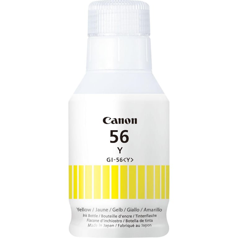 INK CANON GI-56 Y GIALLO Flacone da 135ml 14.000PP x MAXIFY GX5050 GX6050 GX7050 - Neuf