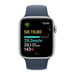 Apple Watch SE OLED 44 mm Numérique 368 x 448 pixels Écran tactile Argent Wifi GPS (satellite), S/M