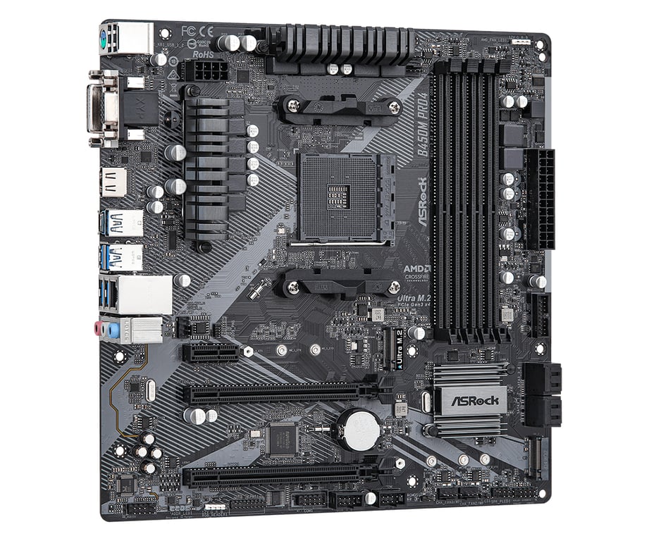ASRock B450M Pro4 R2.0 - vue 2