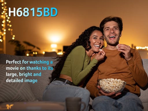 Acer H6815BD Projecteur à focale standard 4000 ANSI lumens DLP UHD 4K (3840x2160) Compatibilité 3D Noir - Neuf Noir - vue 2