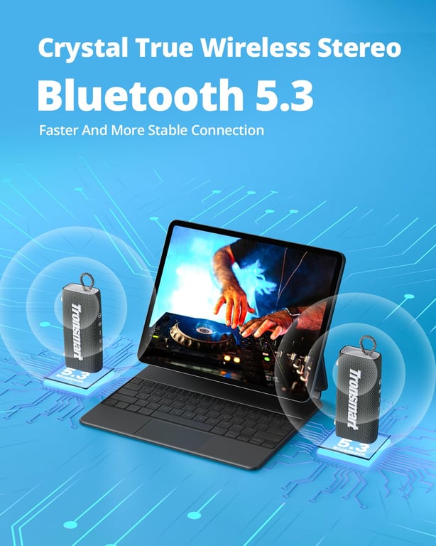 Tronsmart Trip Haut Parleur Portable Bluetooth 5.3 IPX7 Waterproof Microphone intégré True Wireless Stereo et Assistant Vocal 20H de Lecture avec Son Haute fidélité Neuf - vue 3