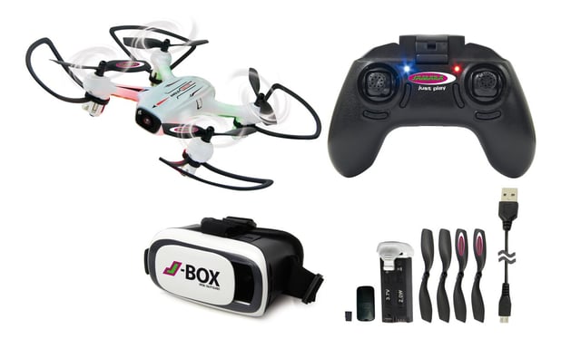 Jamara 422029 dron con cámara 4 rotores Cuadricóptero Blanco