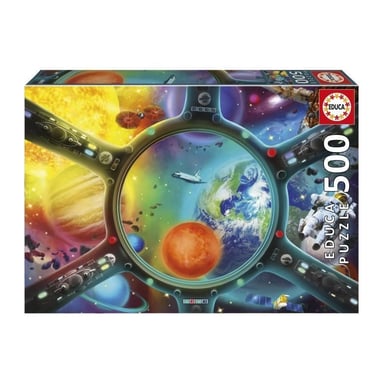 Puzzle - EDUCA - Promenade Spatiale - 500 pieces - Theme Science et espace - Dimensions 48x34 cm