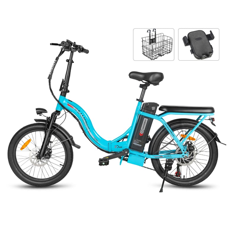 Vélo électrique pliable SAMEBIKE CY20 vélo électrique de banlieue 20'' pour adultes moteur batterie 36 V 12 Ah Neuf - vue 4