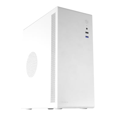 Tacens NOVAX, Caja PC Ultracompacta Micro-ATX, Diseño Totalmente Metálico Ultrarresistente, 1x Ventilador Trasero 80mm, Caja Minitorre con Amplia Capacidad Interna, Blanco