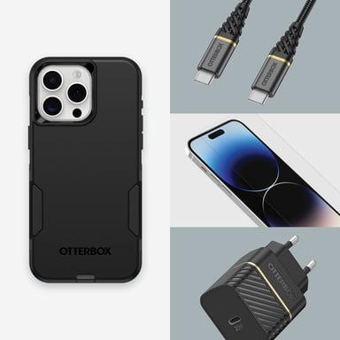 Custodia protettiva OtterBox Commuter per telefoni cellulari 17 cm (6,7'') Cover Nero Apple iPhone 15 Pro Max