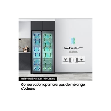 Réfrigérateur américain Samsung RS90F66BETEF