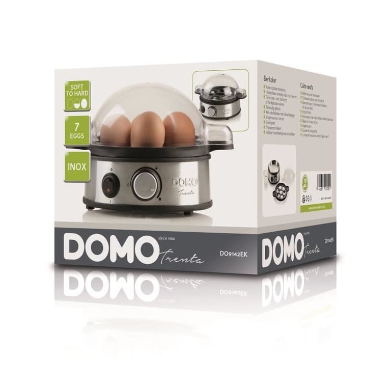 Cuiseur À Oeufs DOMO DO9142EK – Acier Inoxydable, 400W, Jusqu'à 7 Oeufs - vue 4