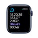 Watch Series 6 (GPS + Cellular), Boîtier en Aluminium Bleu de 44 mm, Bracelet Sport Marine Intense, bleu