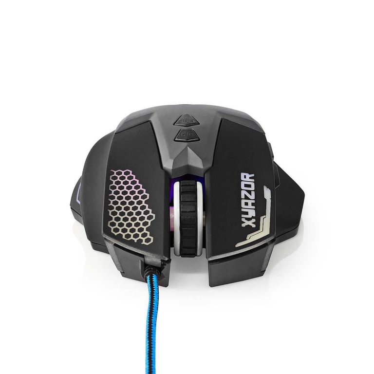 Nedis GMWD200BK souris Gaming Droitier Optique 2400 DPI - Neuf