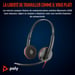 POLY Blackwire 3220 cuffie stereo USB-C + adattatore USB-C/A
