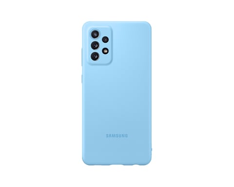 Samsung A72 Silicone Cover Blue coque de protection pour téléphones portables 17 cm (6.7'') Housse Bleu Samsung Galaxy A72