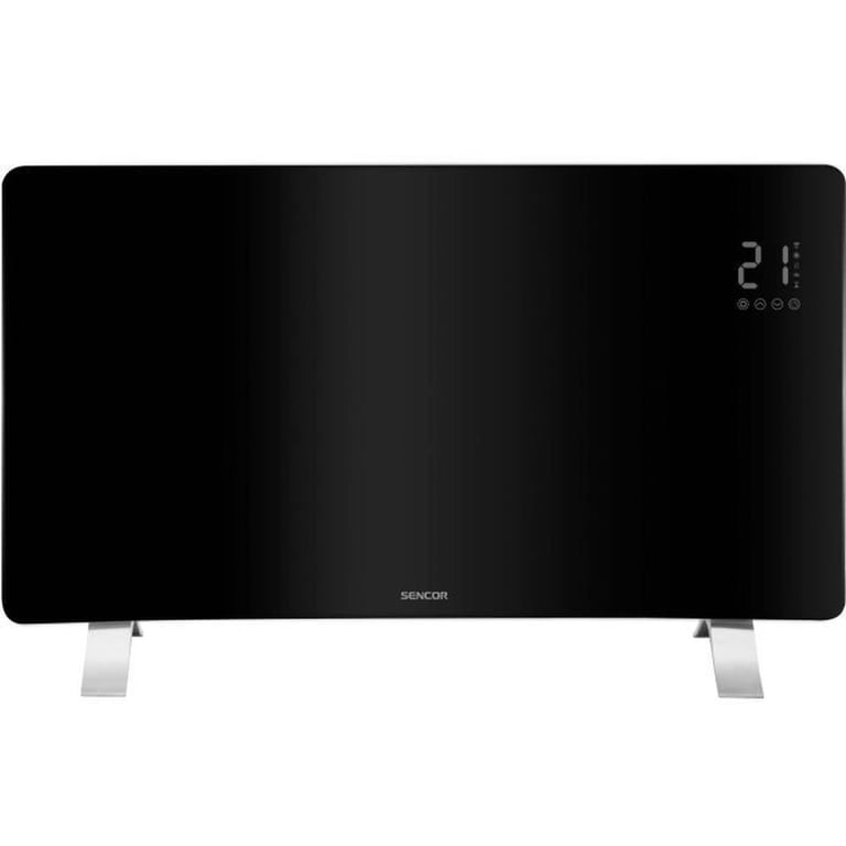 Radiateur intelligent Wi Fi en verre SENCOR SCF 4741BK 2 niveaux Thermostat - vue 4