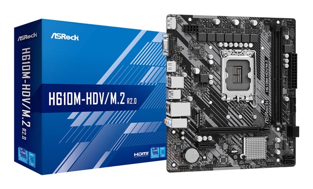 Asrock H610M-HDV/M.2 R2.0 Intel H610 LGA 1700 micro ATX