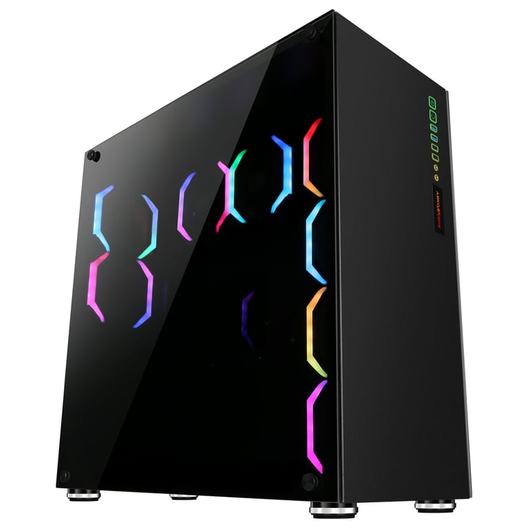 ABKONCORE BOITIER PC R780 Sync rétro éclairage RGB Verre trempé Format E ATX ABKO RMS 780 SYNC - vue 2