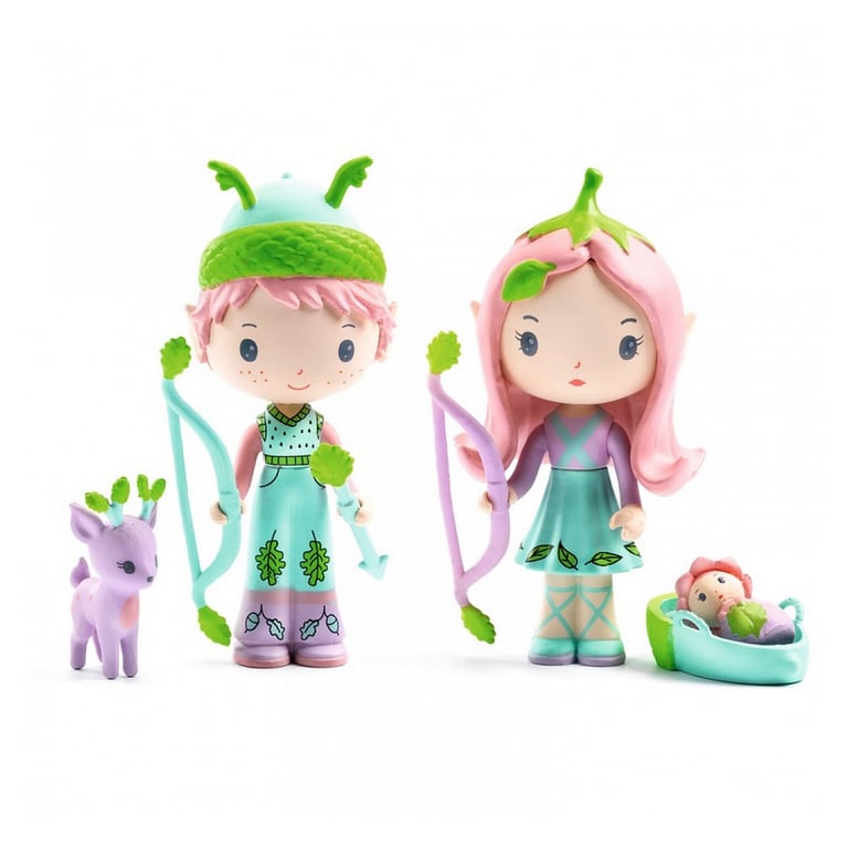 Figurine Tinyly Lily et Sylvestre avec Bébé et Polo Neuf