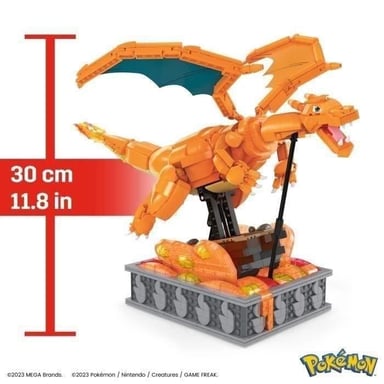 Mega Construx Pokemon Dracaufeu en mouvement