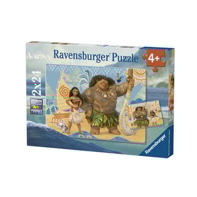 Juego de Puzzles Vaiana y sus Amigos - 2x24 Piezas con Pósters Disney