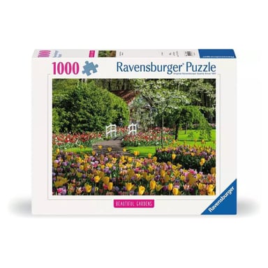 Puzzle de 1000 piezas El jardín de Keukenhof - Una experiencia relajante en Holanda