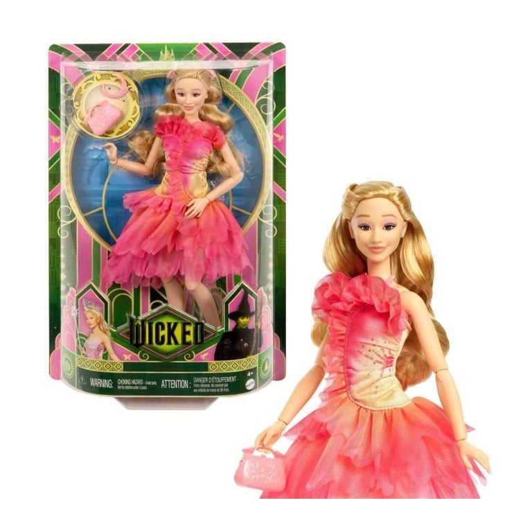 Mattel Wicked Poupée Glinda avec accessoires et habillages amovibles Disney HXT63