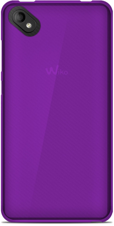 Coque silicone unie compatible Givré Violet Wiko Sunny 2 Plus