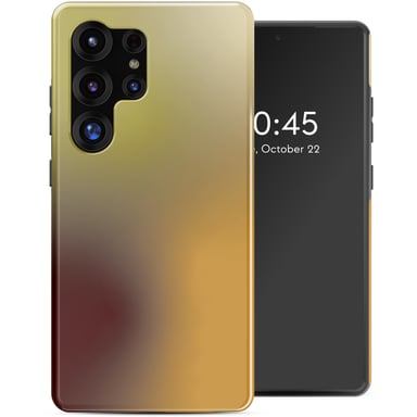 Selencia Coque arrière Vivid pour Samsung Galaxy S25 Ultra - Gradient Olive Dust