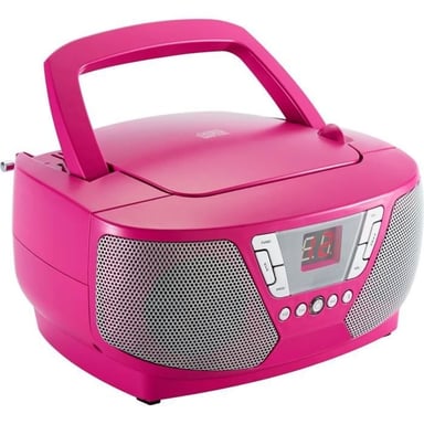 Lettore radio CD portatile - BIGBEN INTERACTIVE - CD60RSSTICK - Rosa + adesivi